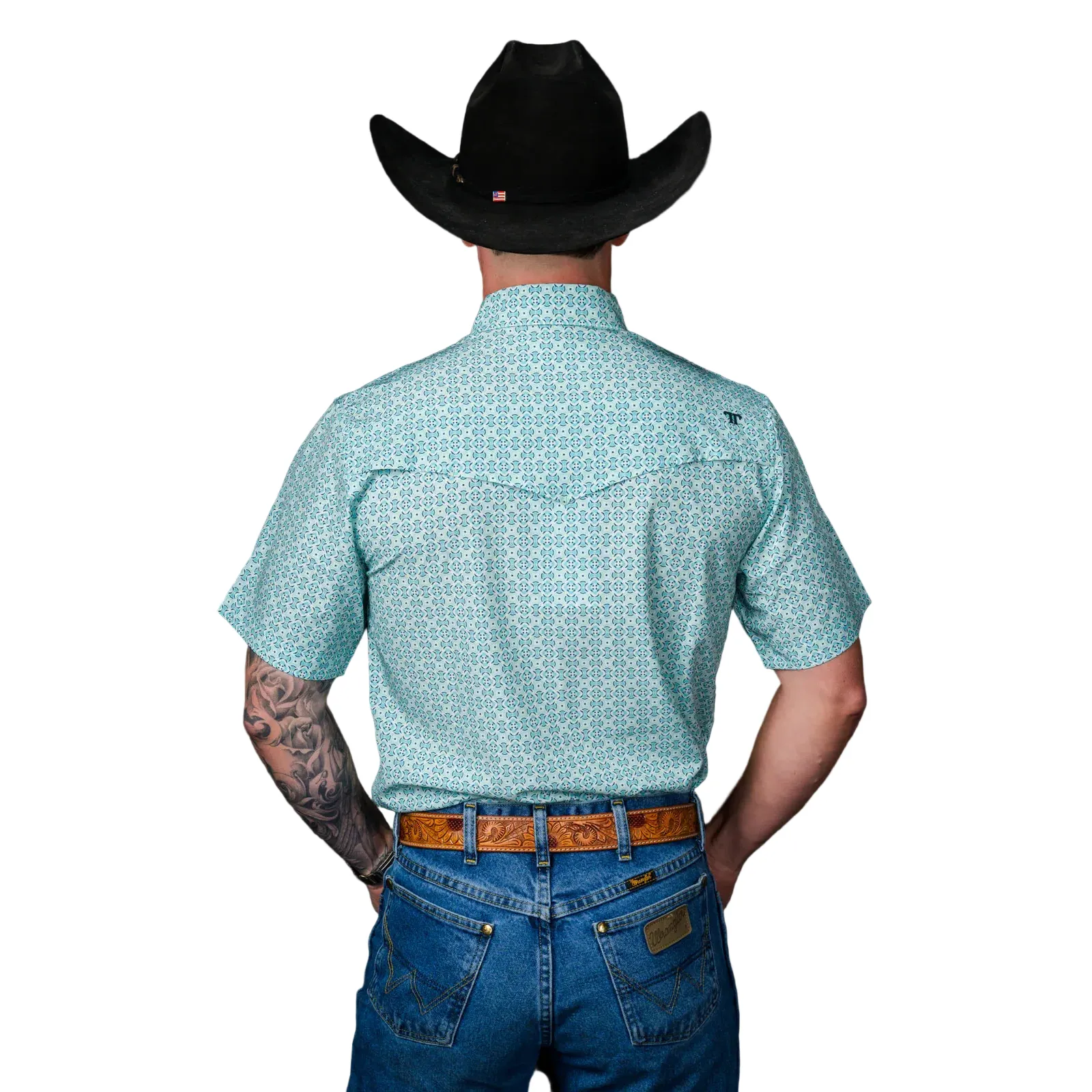 Men's Ferrell Short Sleeve The Pierce Pearl Snap Shirt FPS1026112 - Image 2