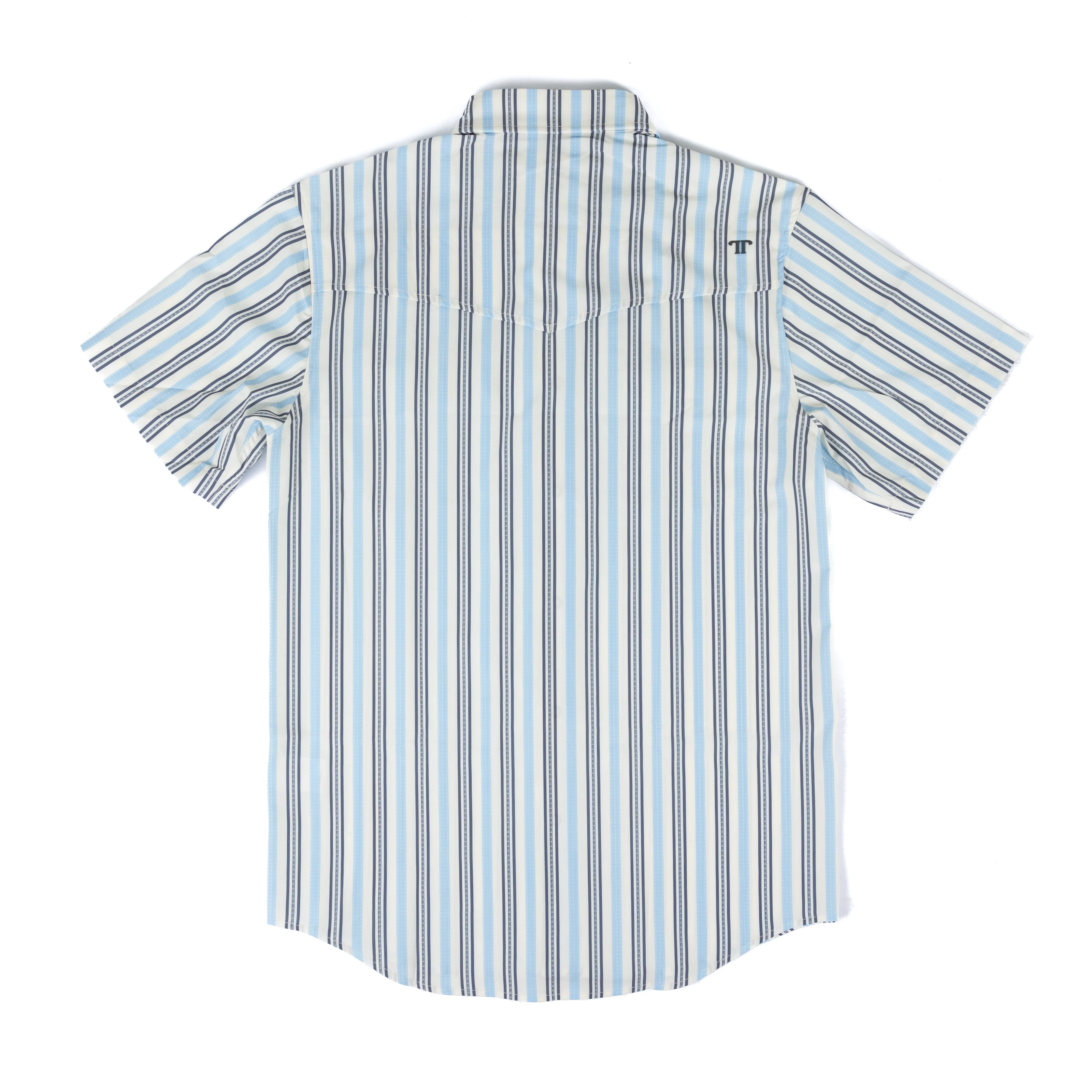 Men's Ferrell "The Jake" In Blue Short Sleeve Snap Shirt FPS1026056 - Image 2
