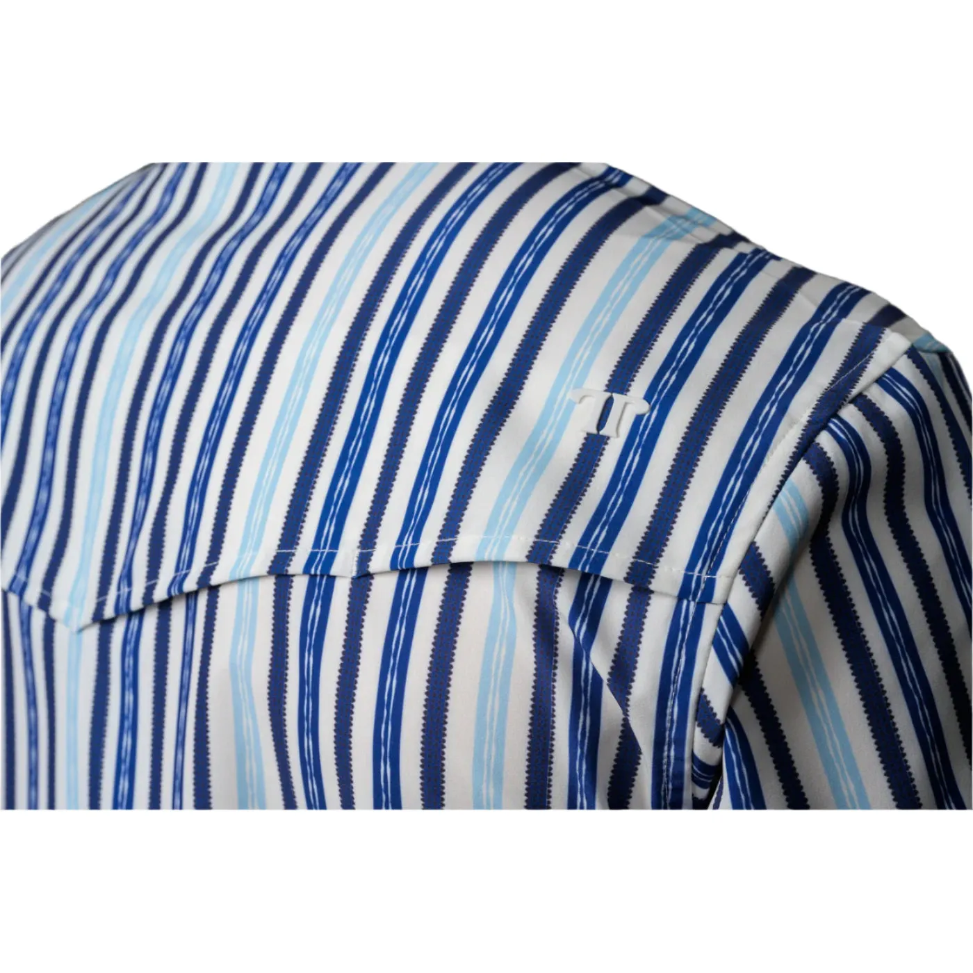 Men's Ferrell "The Wyatt" Blue Short Sleeve Snap FPS1002595 - Image 4
