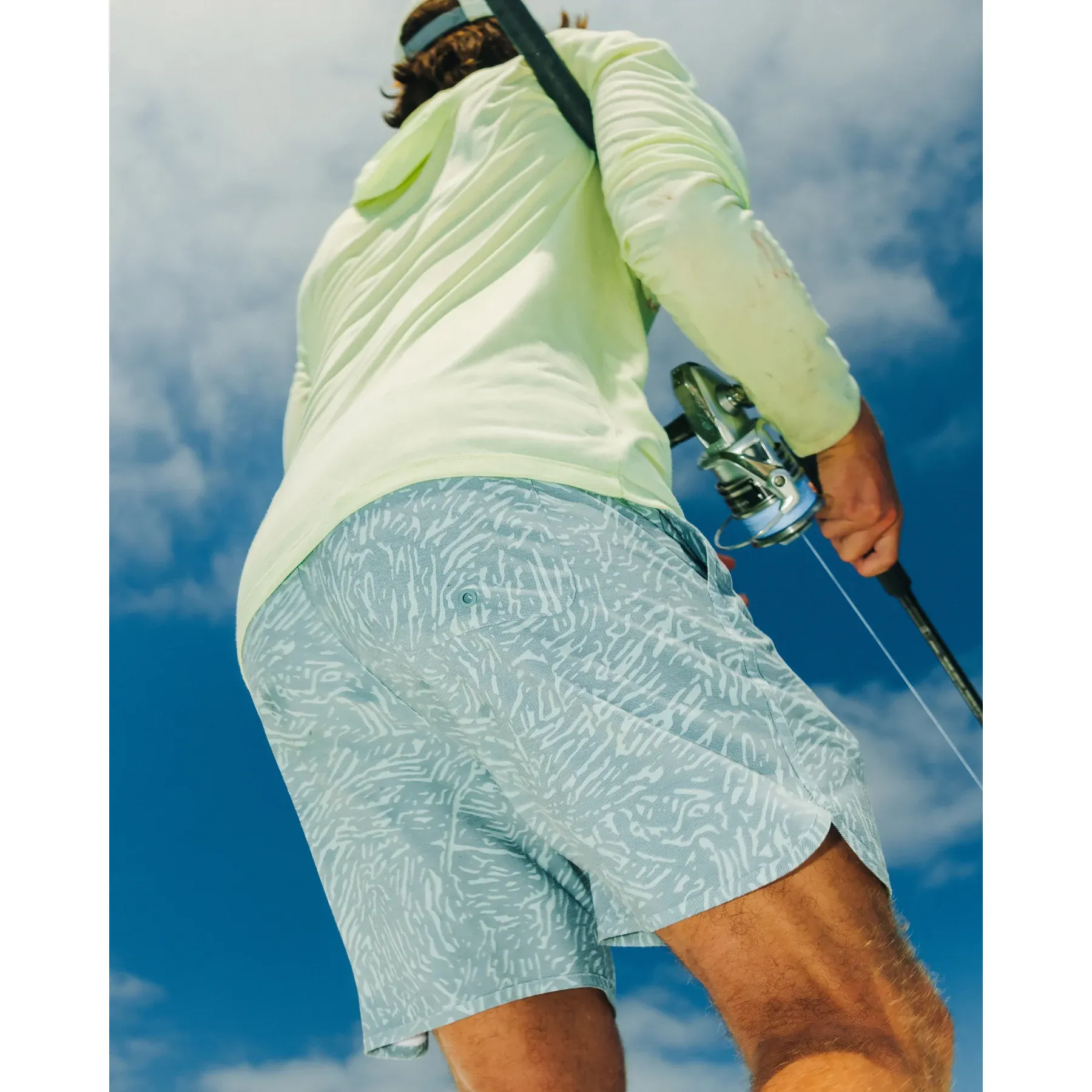 Men's Free Fly Tidal Flow Print Stormy Sea Reverb Shorts- 7" MRVBS-806 - Image 6