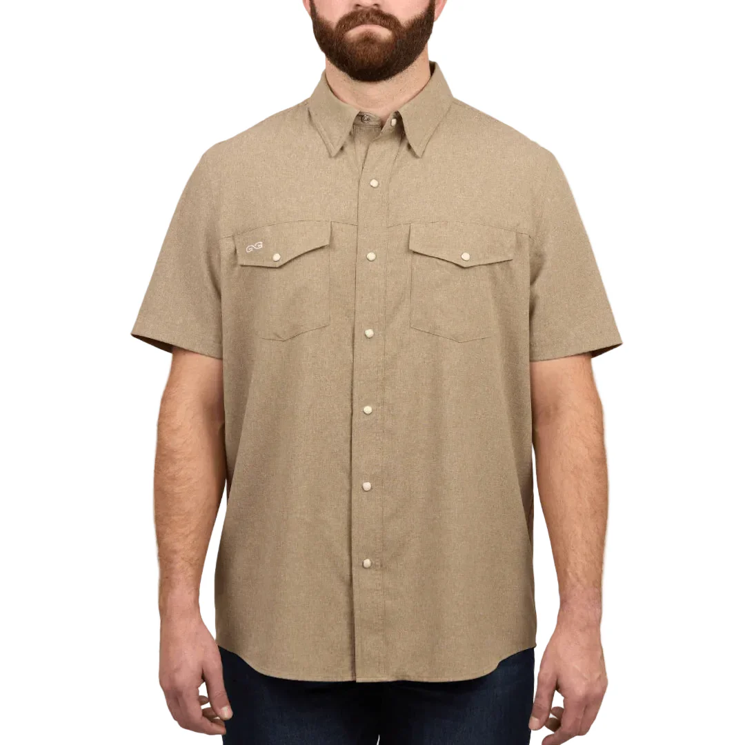 Men's Game Guard Short Sleeve Bark Stockyard Shirt 1060:HBRK - Image 3
