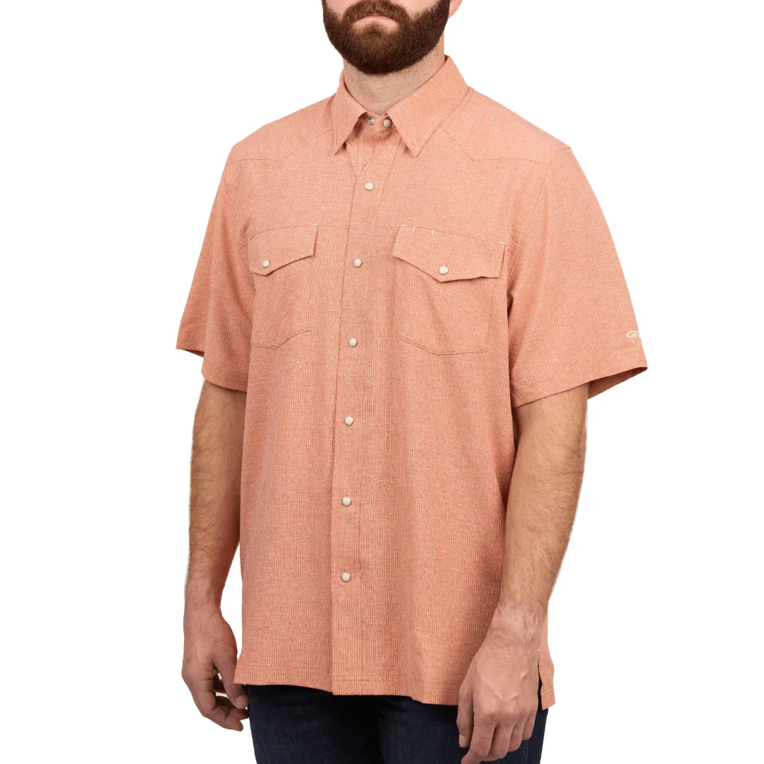 Men's Game Guard Short Sleeve Copper Drover Shirt 1065:COP - Image 3
