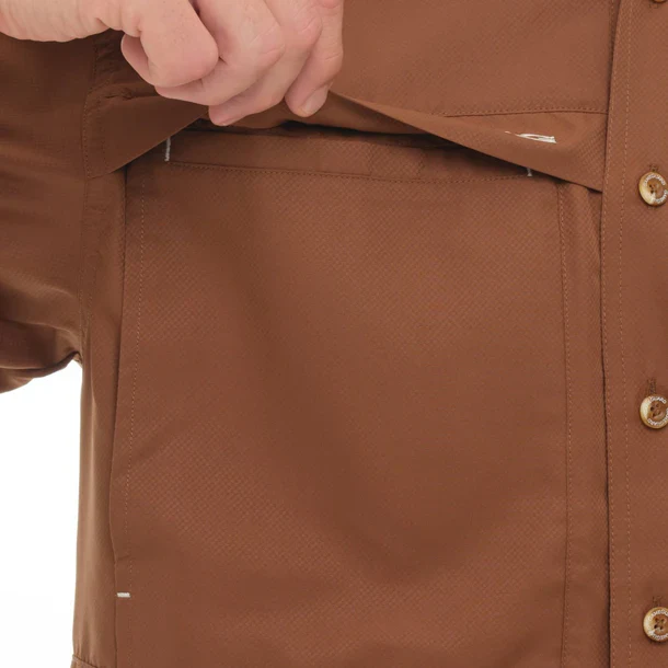 Men's Gameguard Cigar Original Short Sleeve Shirt 1023:CIG - Image 4