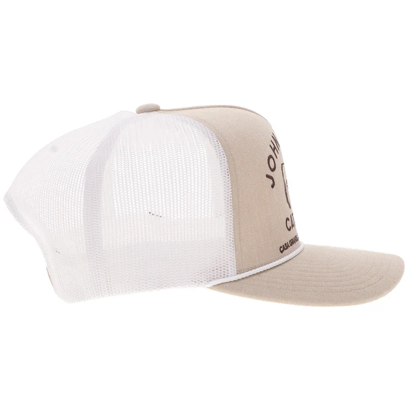 Men's Hooey "John Wayne" Tan and White Hat with Stitching 2566T-TNWH - Image 3