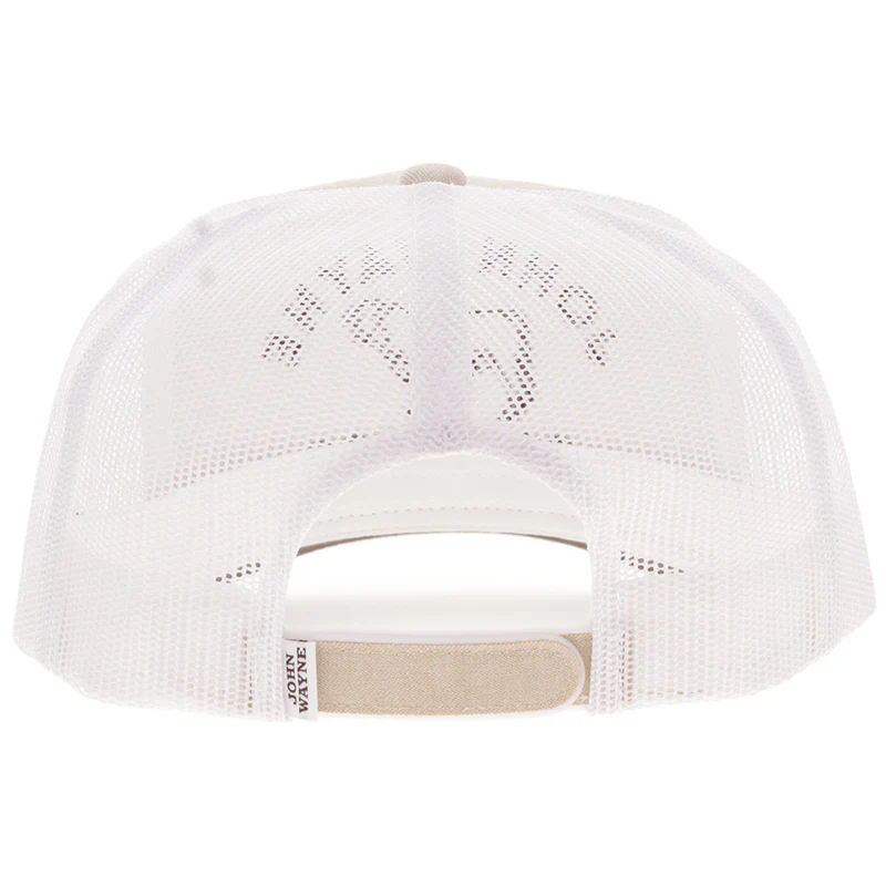 Men's Hooey "John Wayne" Tan and White Hat with Stitching 2566T-TNWH - Image 4