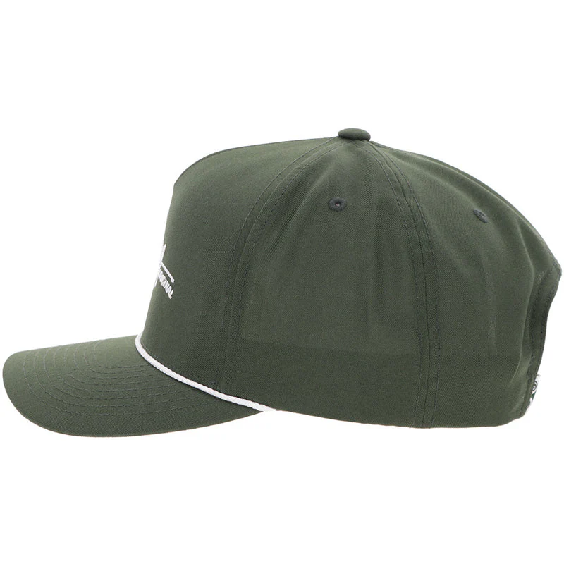 Men's Hooey "Mark Out" Cap Green with White Stitching 2601T-GR - Image 3