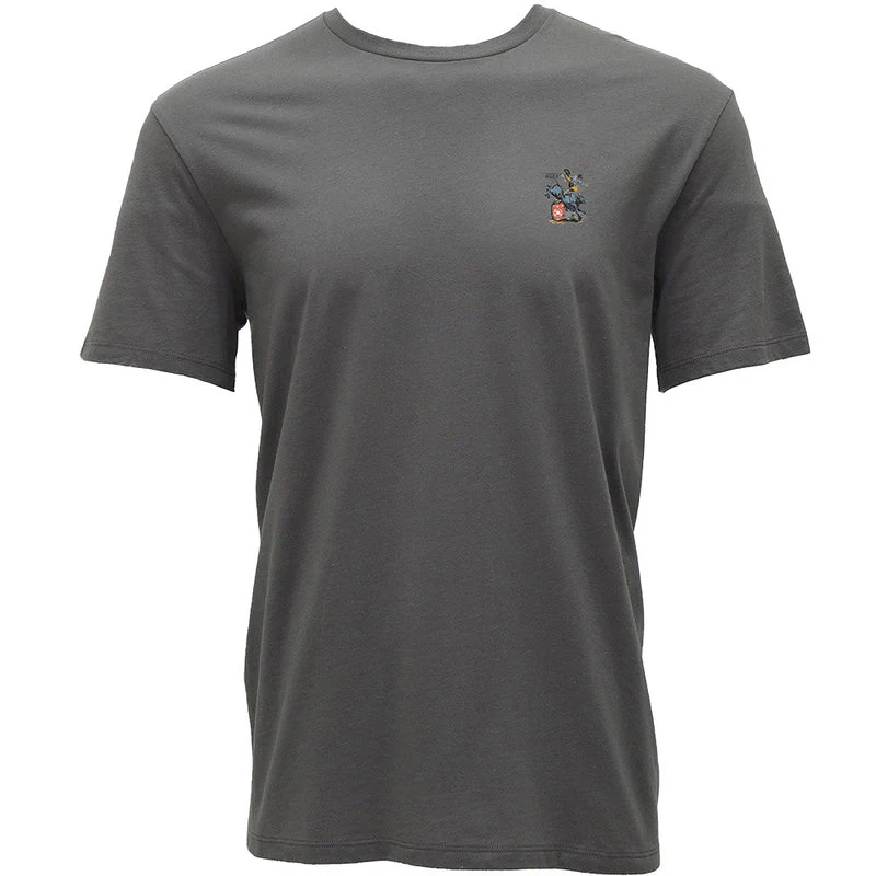 Men's Hooey "Prison Rodeo" Gray T-shirt with Multi Color Rodeo Graphic HT1893DKGY - Image 2
