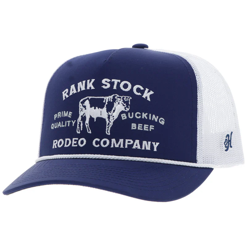 Men's Hooey "Rank Stock" Navy and White Hat 2562T-NVWH
