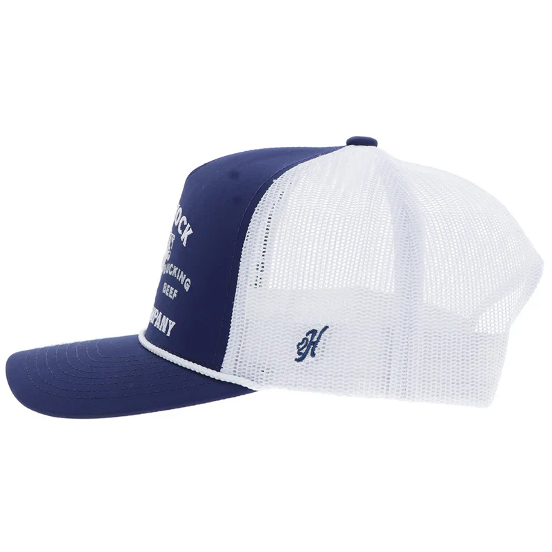 Men's Hooey "Rank Stock" Navy and White Hat 2562T-NVWH - Image 3