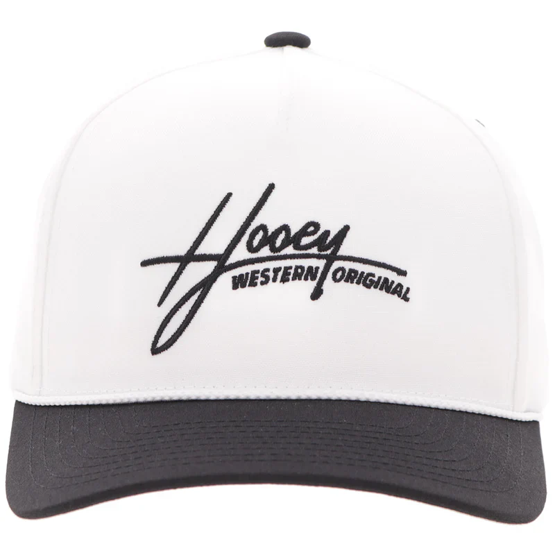 Men's Hooey White and Black "Mark Out" Cap 2601T-WHBK - Image 2