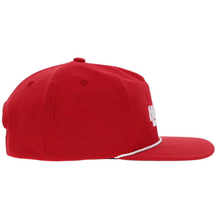Men's Hooey "White Knuckle" Red and White Cap 2395T-RD - Image 3
