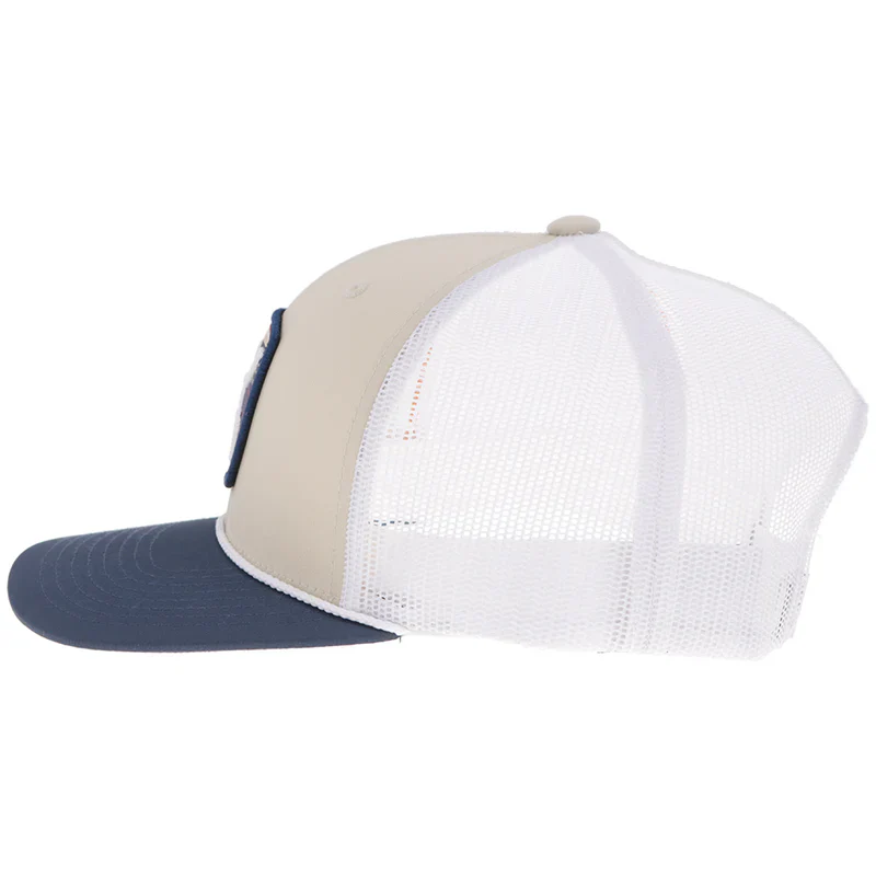Men's Hooey "Zenith" Cap Tan/White with Multi-Color Patch 2624T-TNWH - Image 5