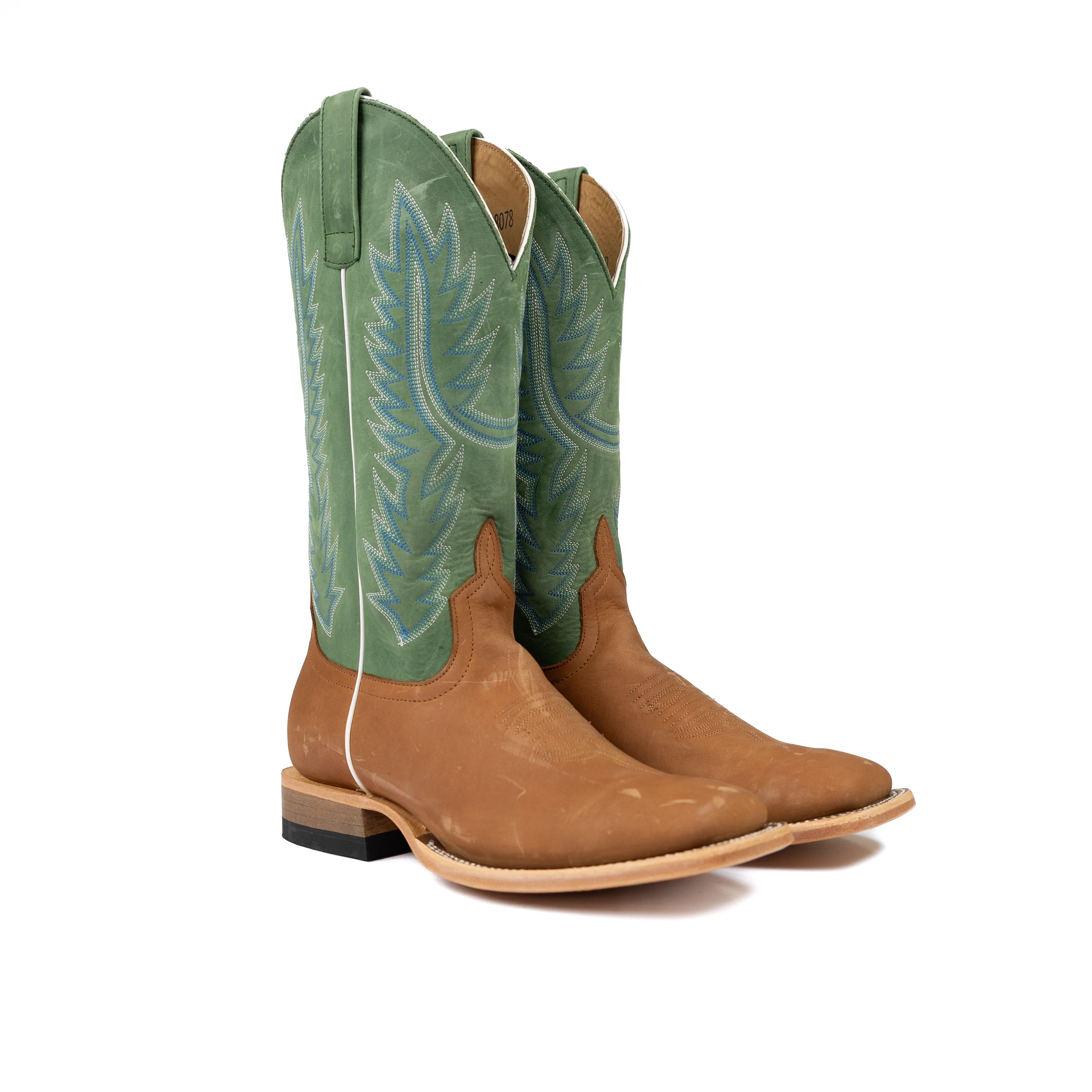 Men's Horse Power Tan Cowhide Square Toe Boots HP8078 - Image 2