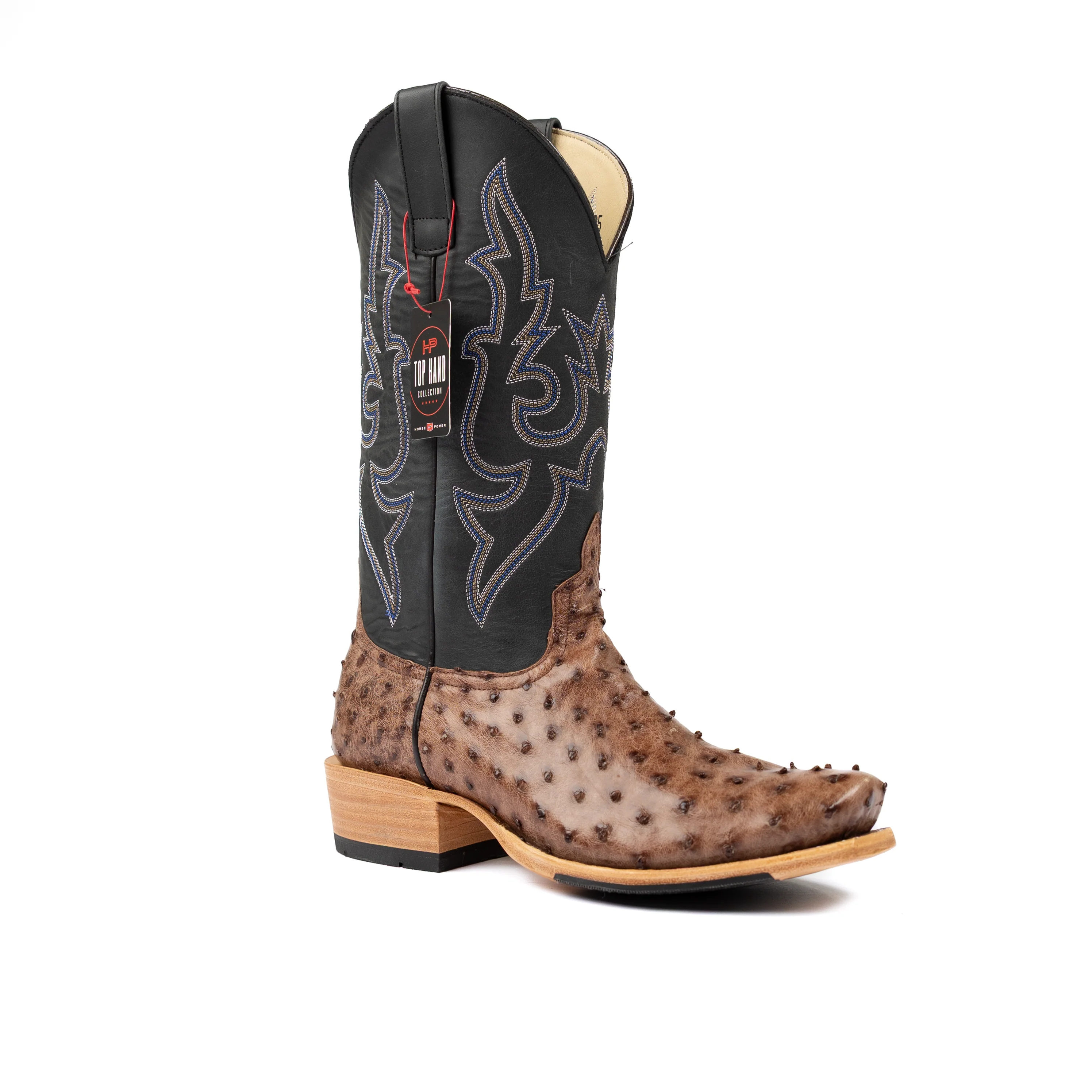 Men's Horse Power Top Hand Kango Full Quill Ostrich Cutter Toe Boots HP9505