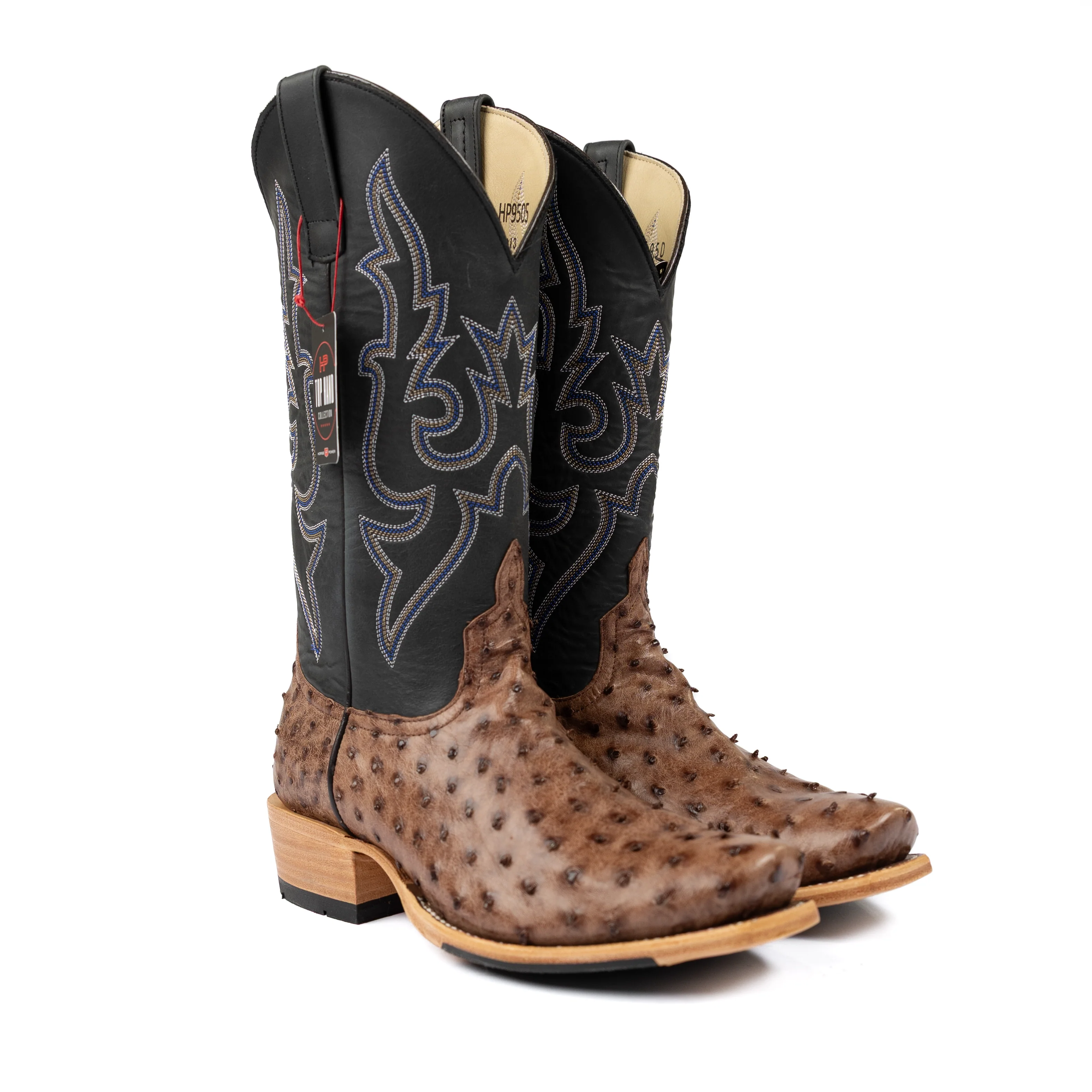 Men's Horse Power Top Hand Kango Full Quill Ostrich Cutter Toe Boots HP9505 - Image 2