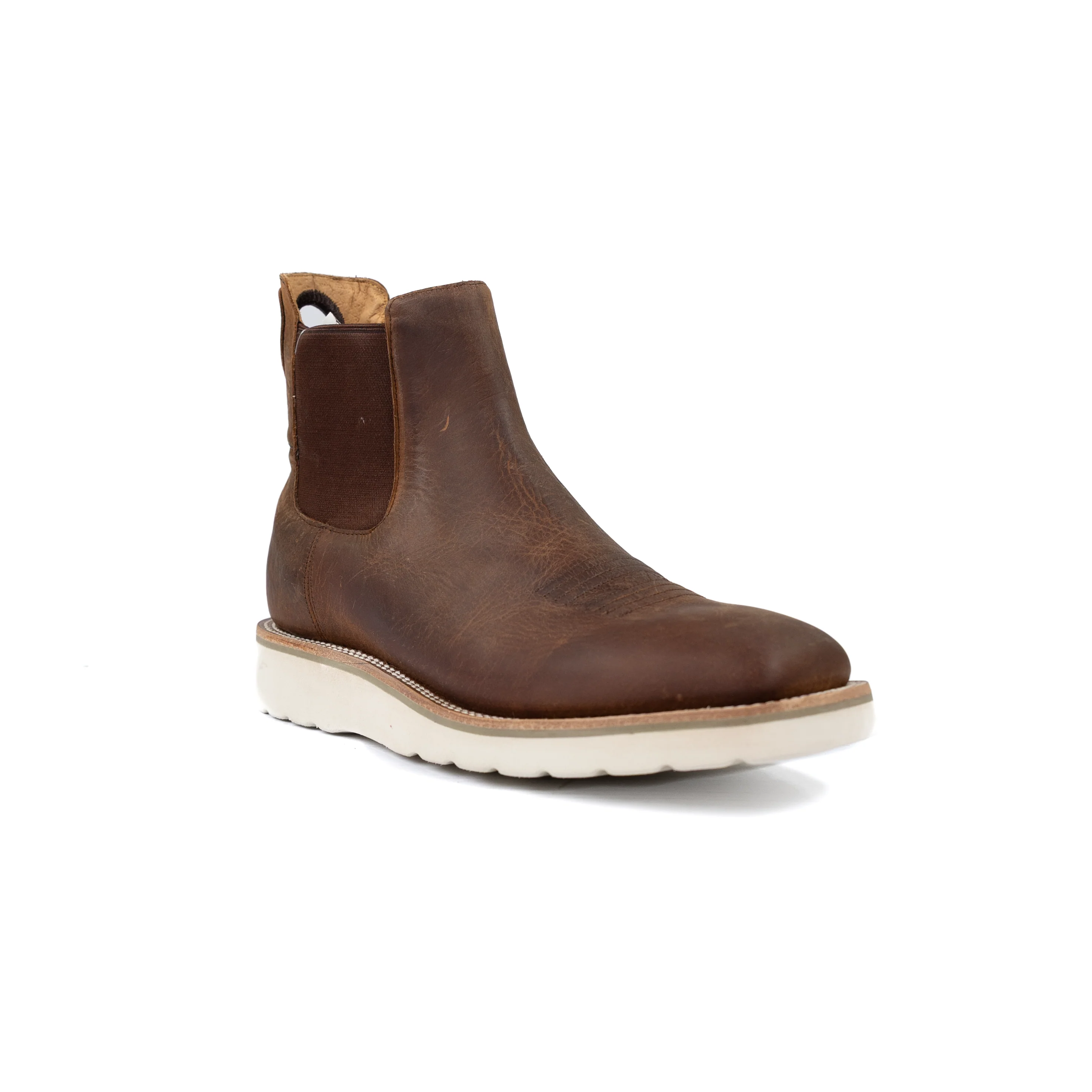 Men's Horse Power Distressed Bison Swedge Slip-On Boots HP2202