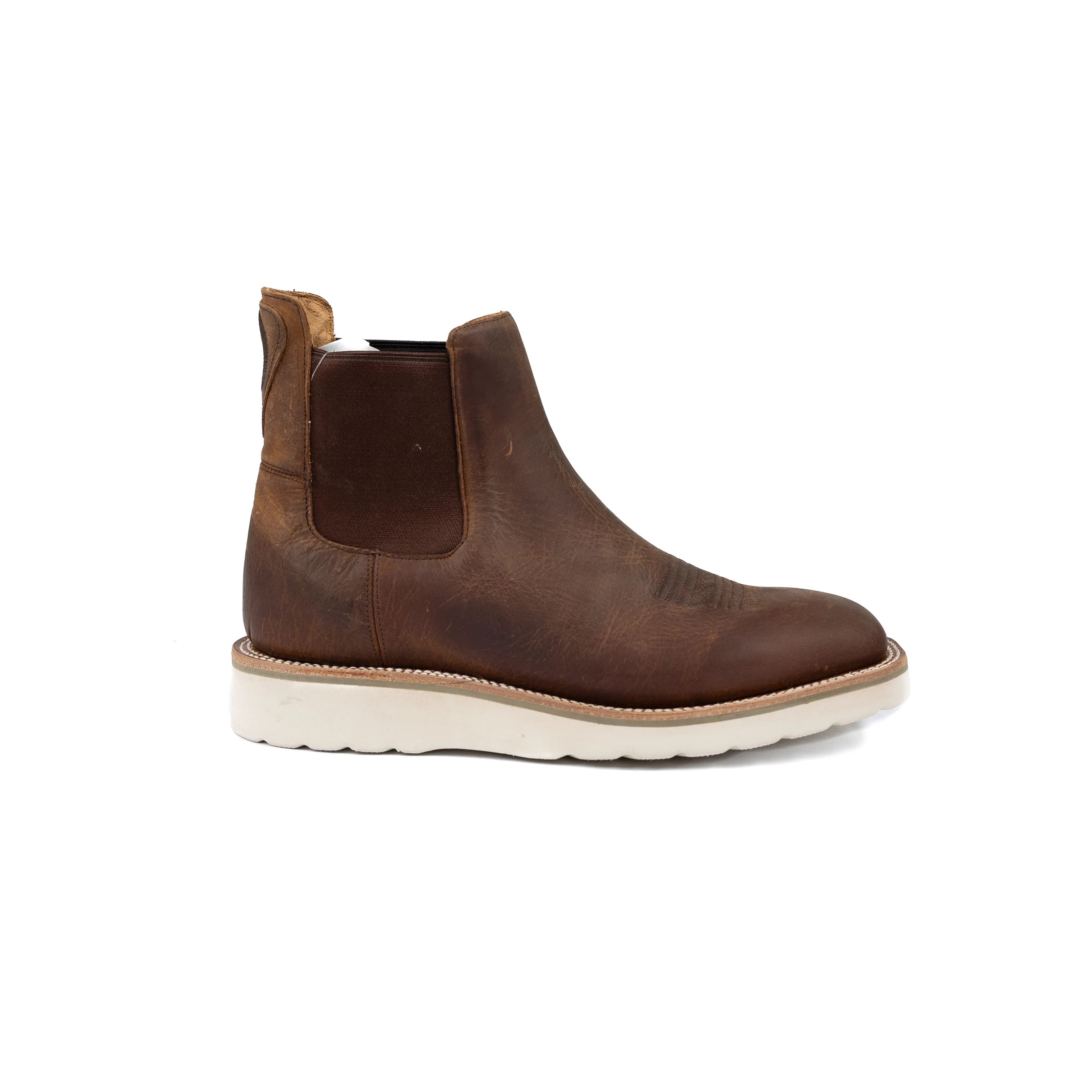 Men's Horse Power Distressed Bison Swedge Slip-On Boots HP2202 - Image 3