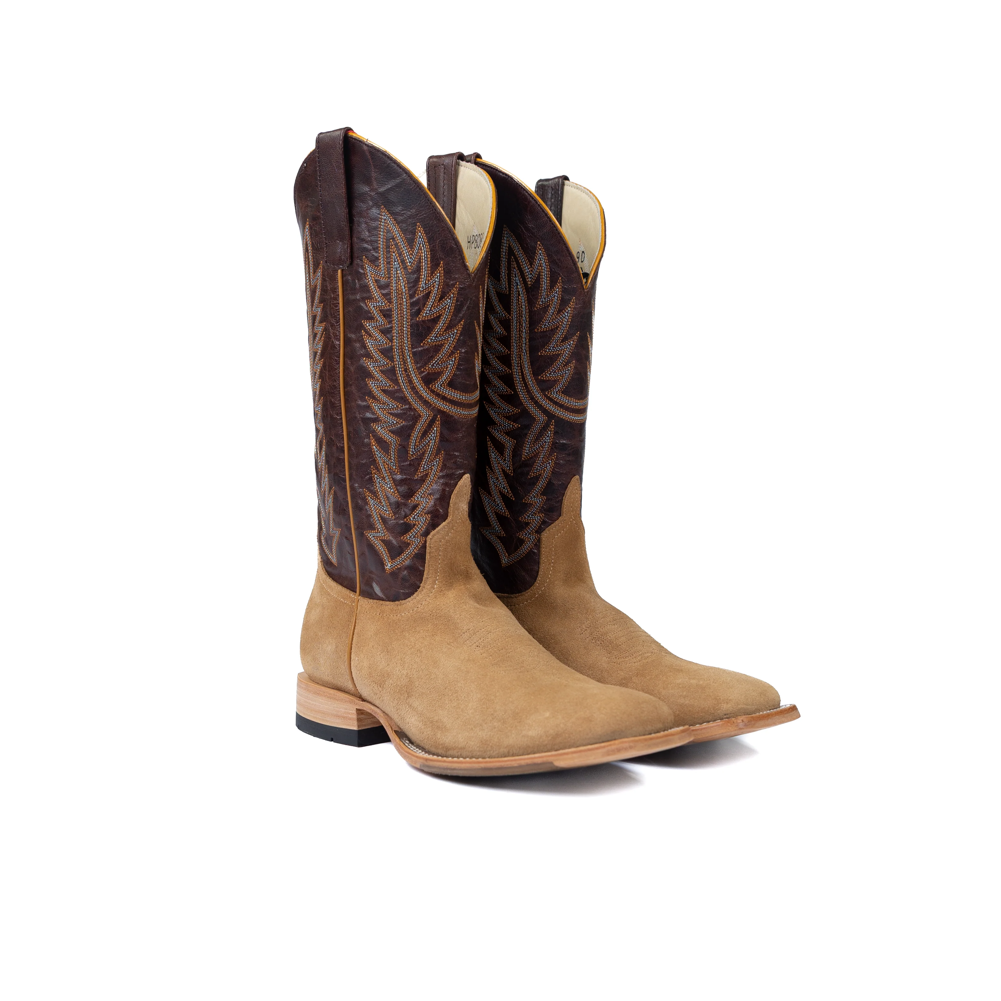 Horse Power Men's Tan Roughout Square Toe Boots HP8088 - Image 2