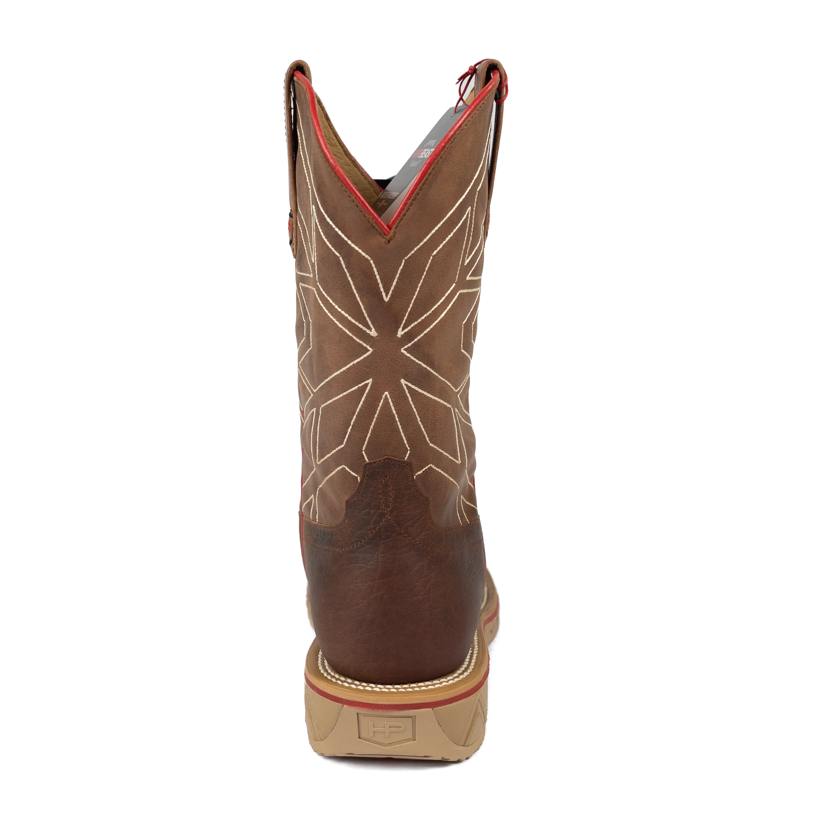 Men's Horsepower Distressed Bison Square Toe Work Boots HPW2516 - Image 4