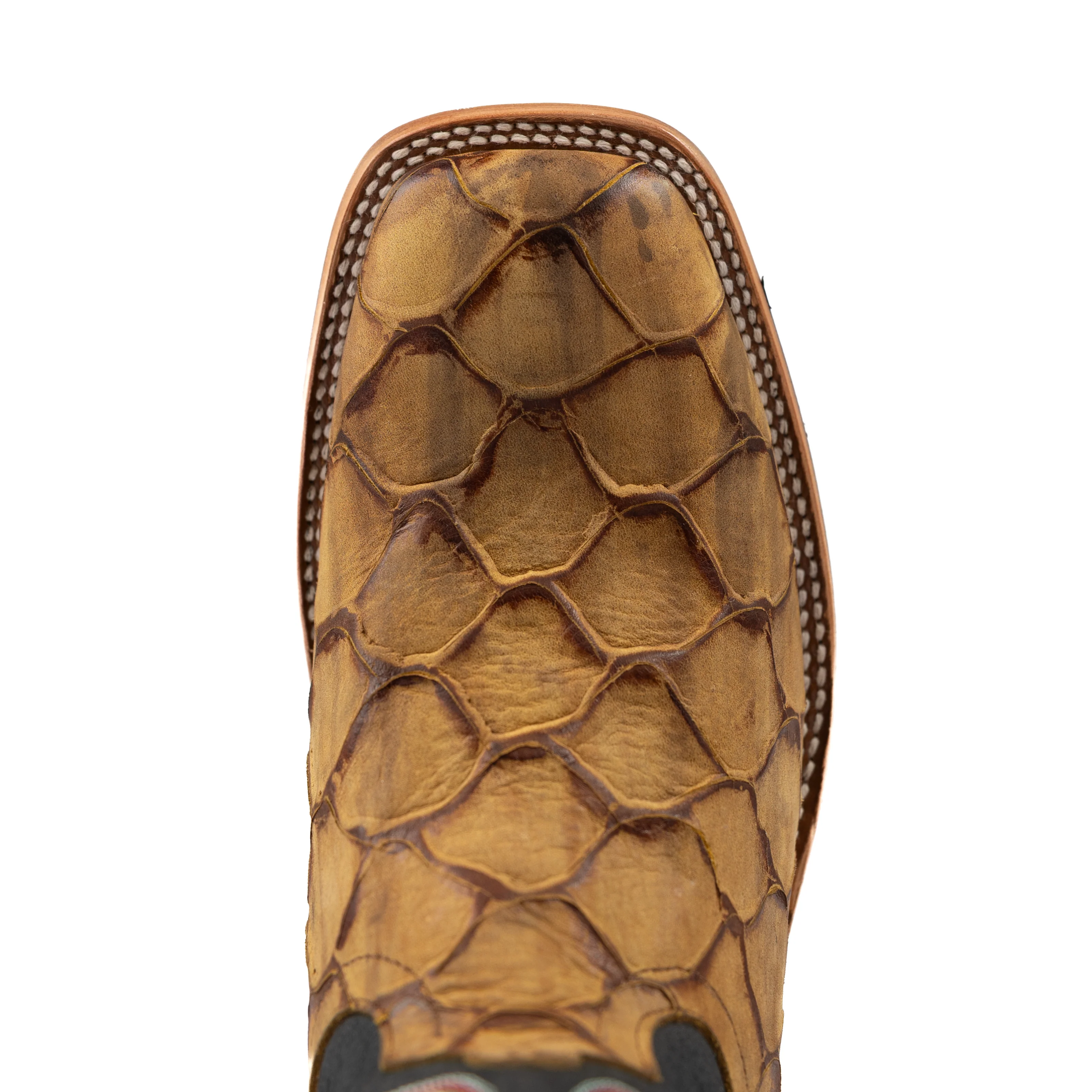 Men's Horse Power Honey Filet of Fish Print Square Toe Boots HP1865 - Image 5