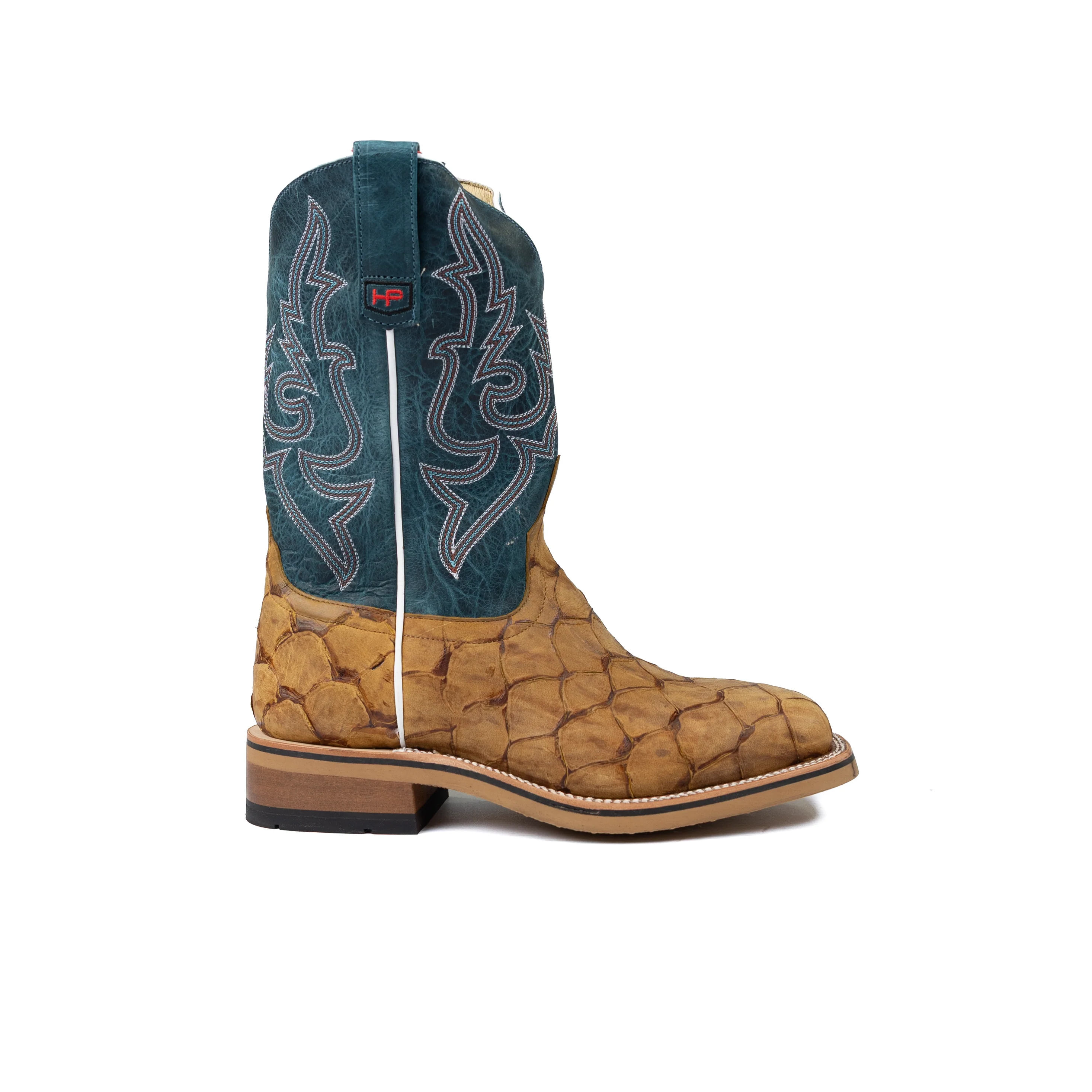 Men's Horse Power Honey Fish Print Square Steel Toe Boots HPW2500 - Image 3