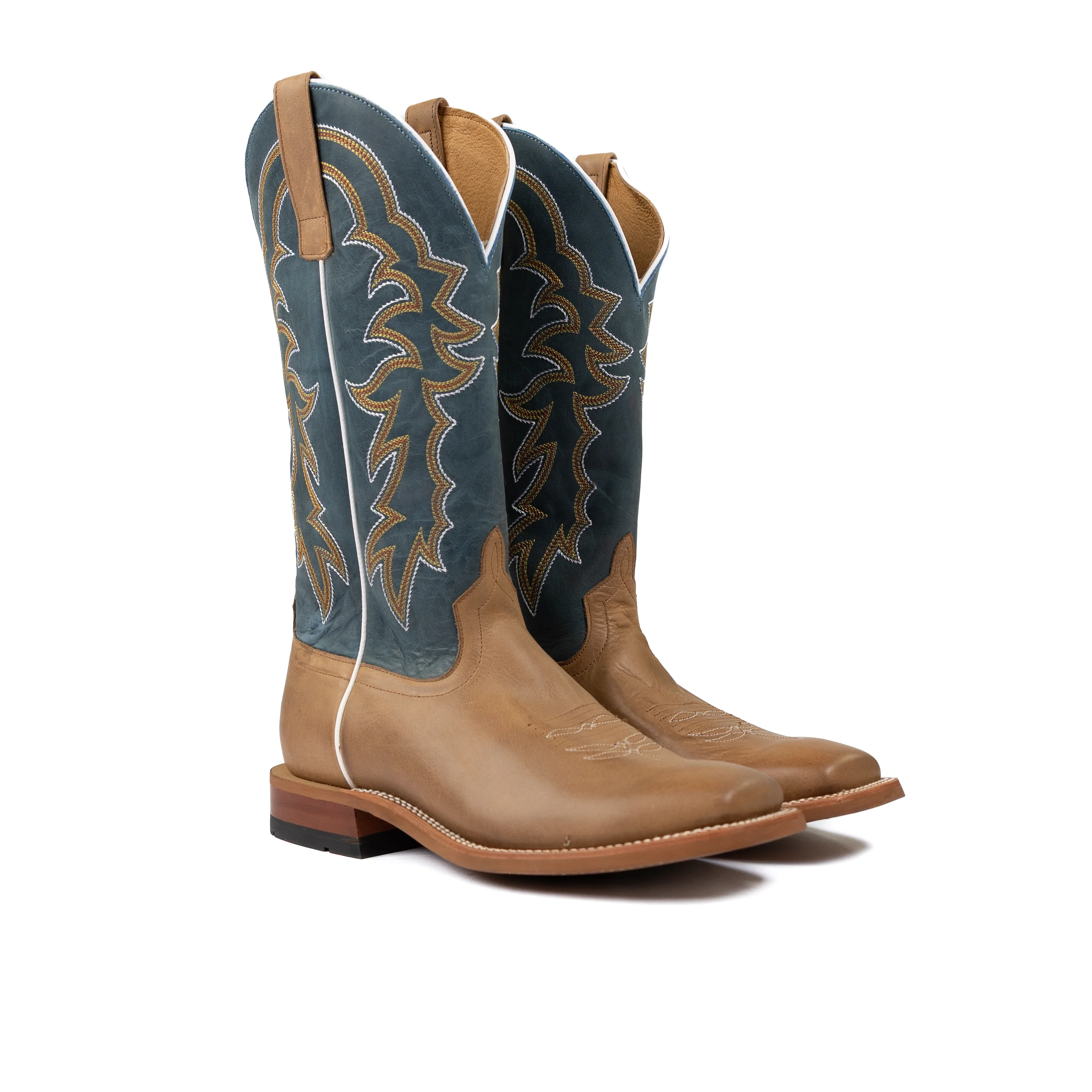 Men's Horse Power Pecan Barking Iron Square Toe Boots HP1836 - Image 2
