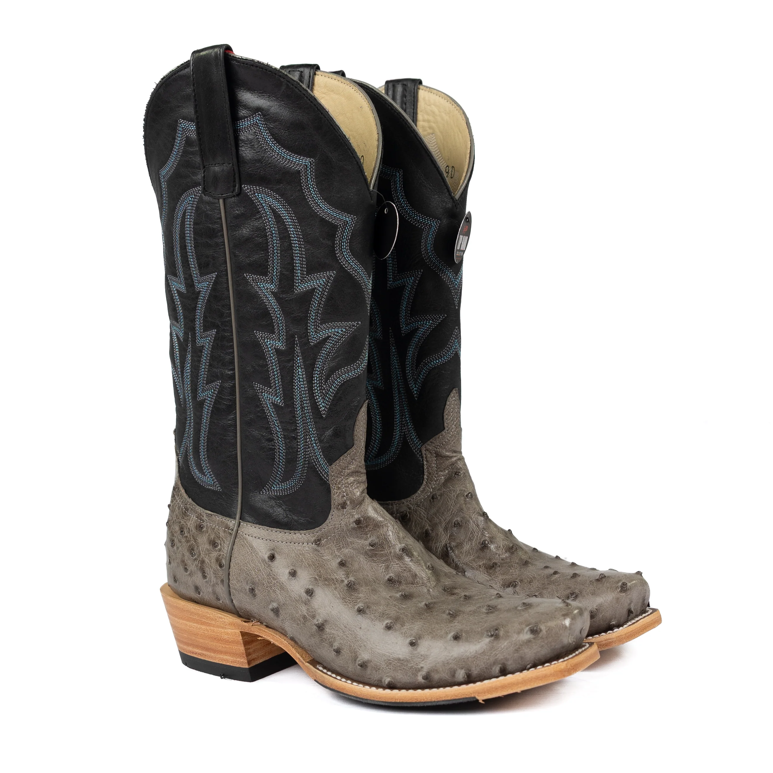 Men's Horsepower Serpentine Full Quill Ostrich Cutter Toe Boots HP9549 - Image 2