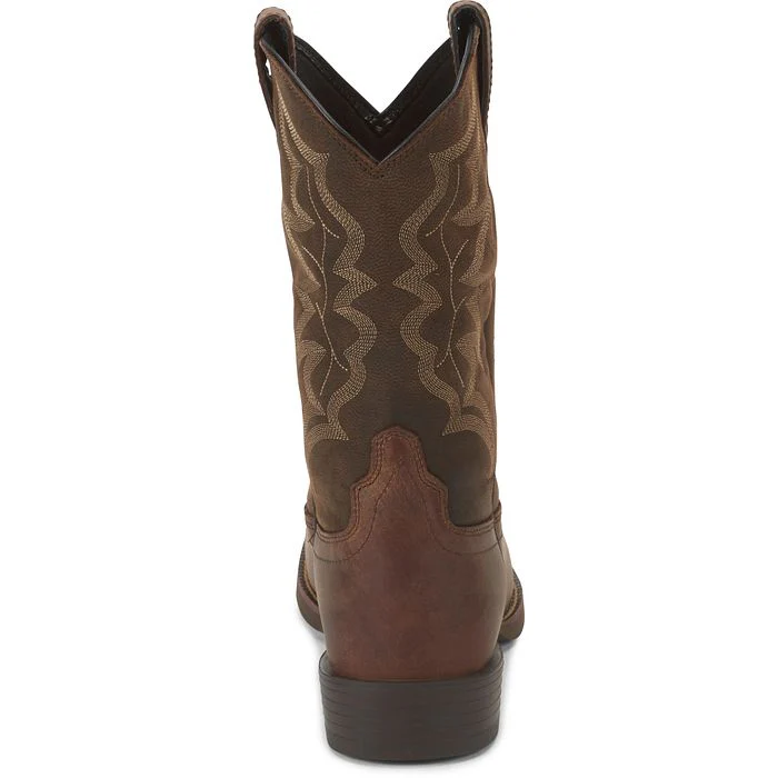 Justin Men's Buster Brown Round Toe Boots 7221 - Image 5