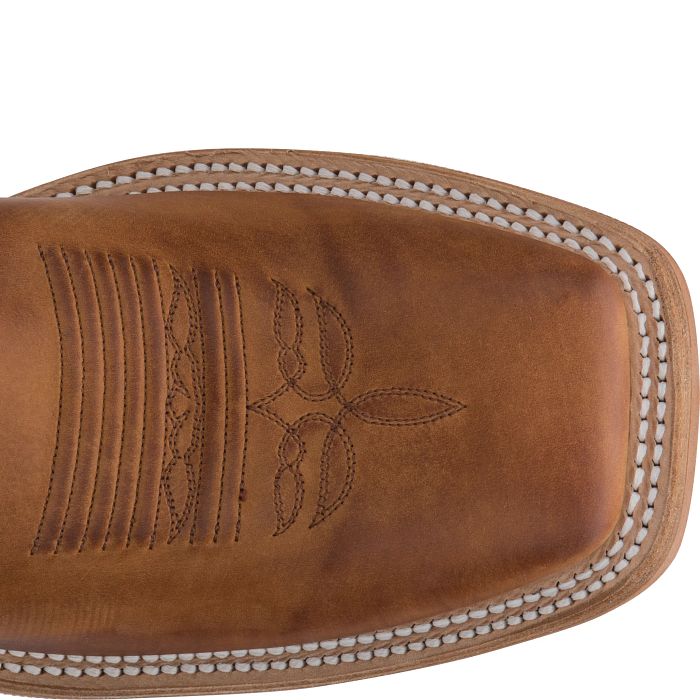 Justin Men's Caddo Copper Brown Square Toe Boots BR740 - Image 4