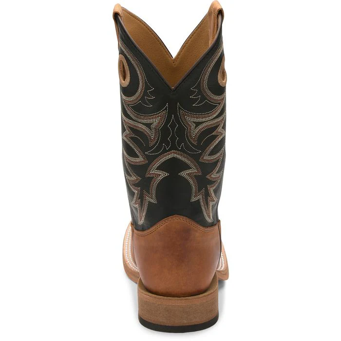 Justin Men's Caddo Copper Brown Square Toe Boots BR740 - Image 5