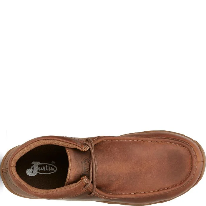 Men's Justin Cappie Tan Alloy Toe Shoes SE242 - Image 4