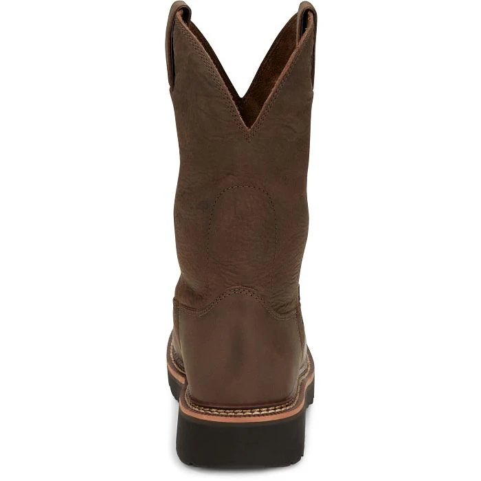 Men's Justin Carbide Brown Round Steel Toe Boots OW4441 - Image 5
