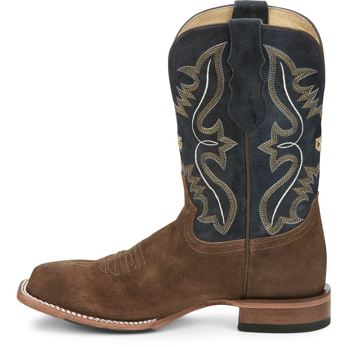 Men's Justin Dillon Brown Square Toe Boots GR8015 - Image 8