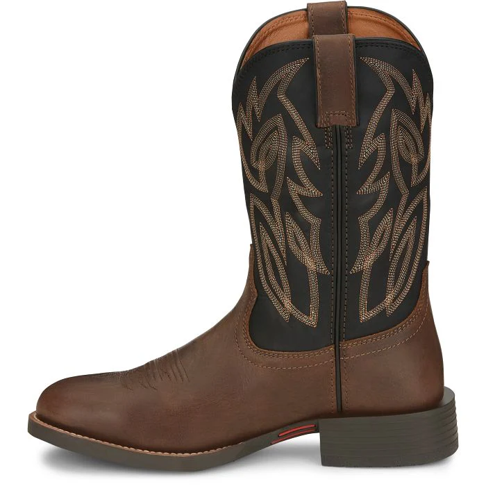 Justin Men's Rendon Brown Round Toe Boots SE7531 - Image 8