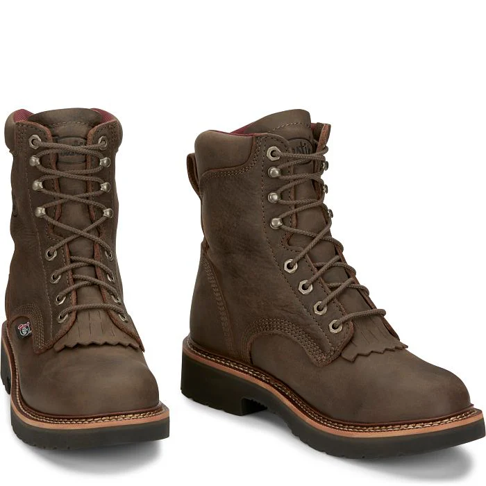 Men's Justin Rivot Hickory Brown Lace-Up Boots OW440 - Image 2