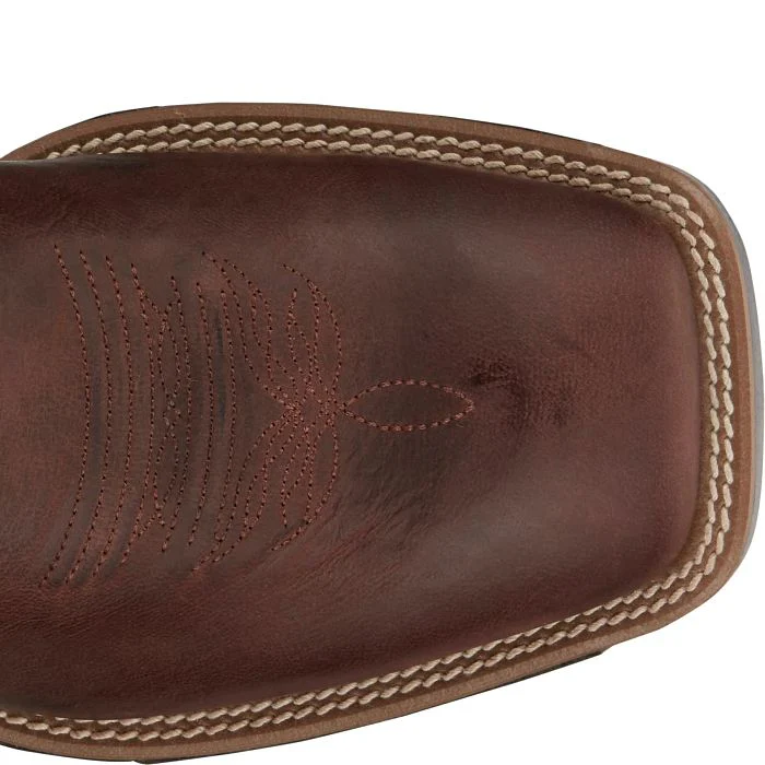 Men's Justin Zeke Brown Square Toe Boots UN7131 - Image 4