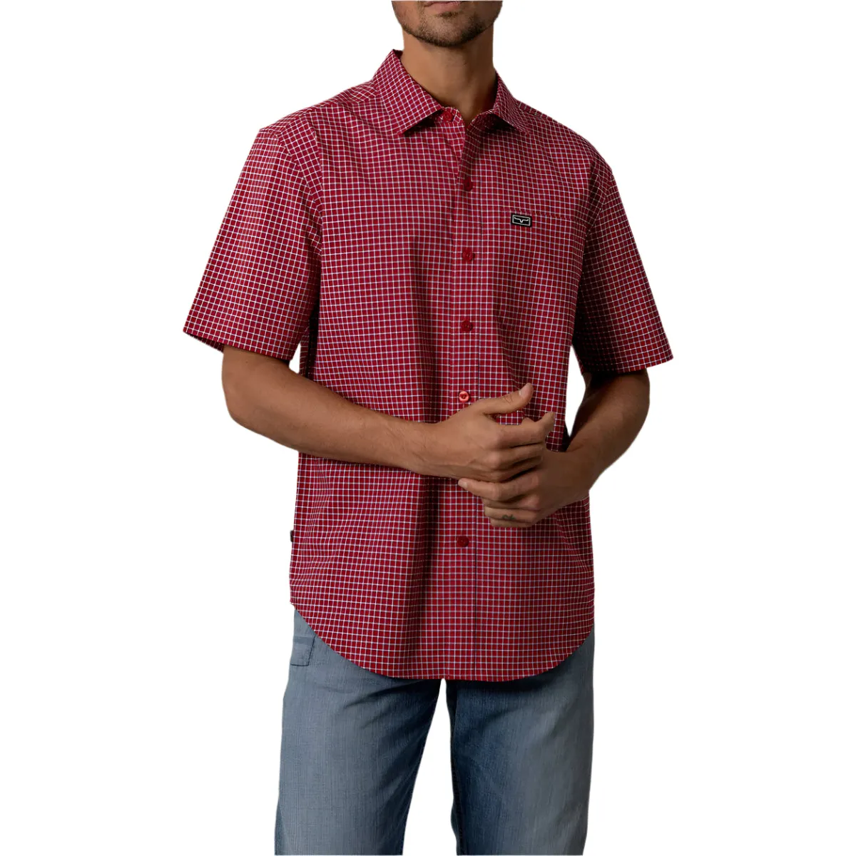 Men's Kimes Ranch Button Up Mc Cooper Red - Image 4