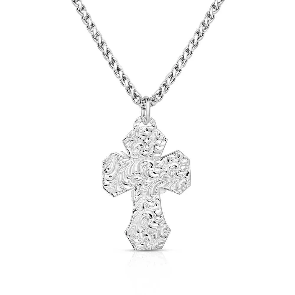 Men's Montana Silversmiths High Praise American Made Cross Necklace AMNC5675 - Image 2