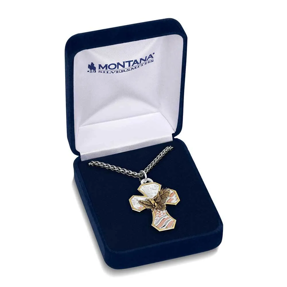 Men's Montana Silversmiths High Praise American Made Cross Necklace AMNC5675 - Image 3