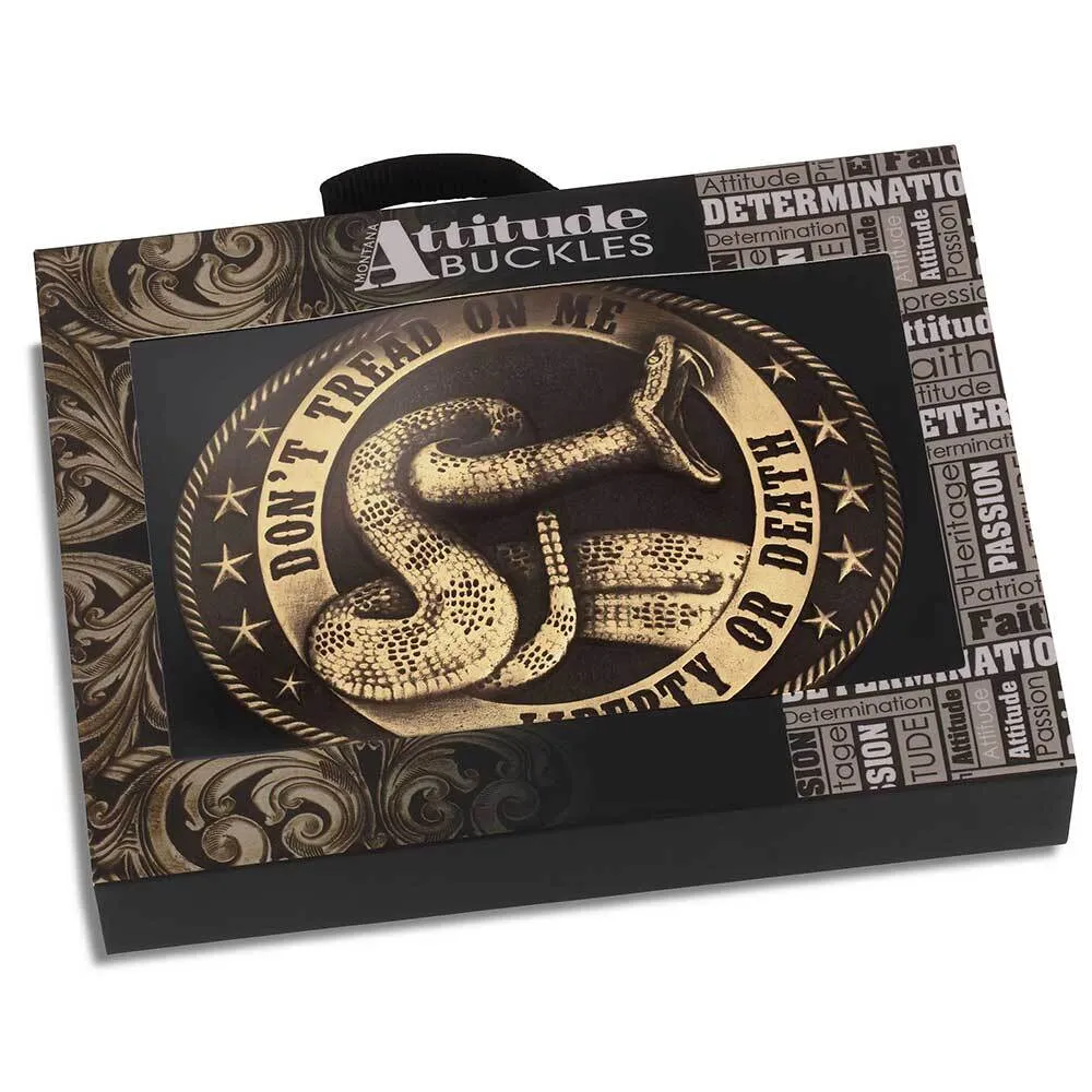 Men's Montana Silversmiths Liberty or Death Heritage Buckle A1064C - Image 3