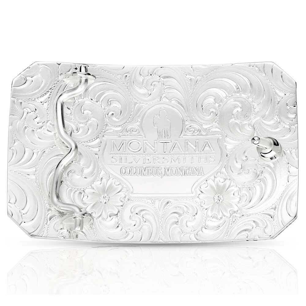 Men's Montana Silversmiths Longhorn Cattle Drive Buckle 55810 - Image 2