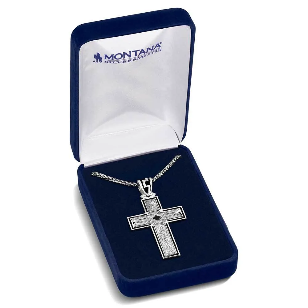 Men's Montana Silversmiths Southwest Horizon Cross Necklace NC6171 - Image 3