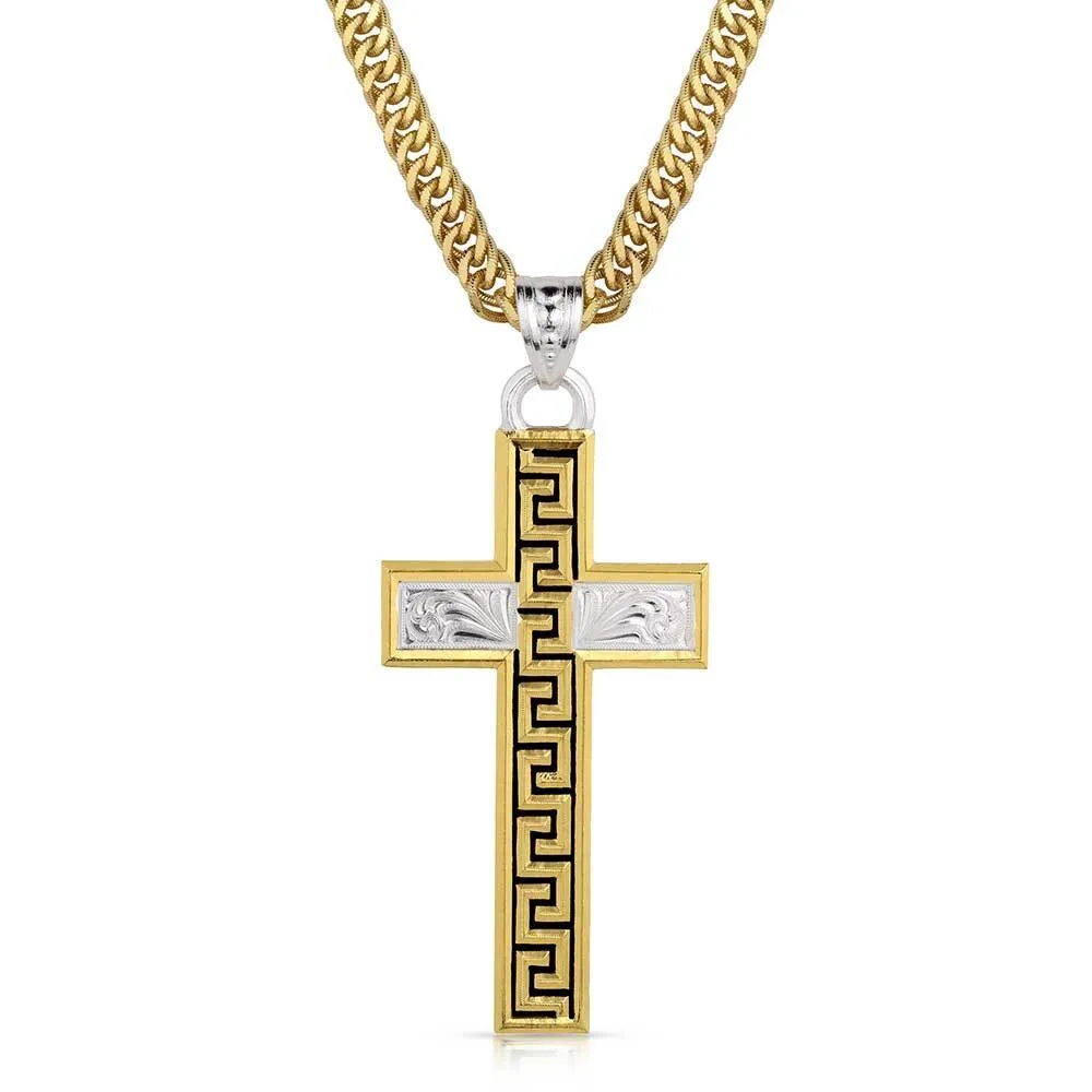 Men's Montana Silversmiths Sunrise Mesa Cross Necklace NC5913