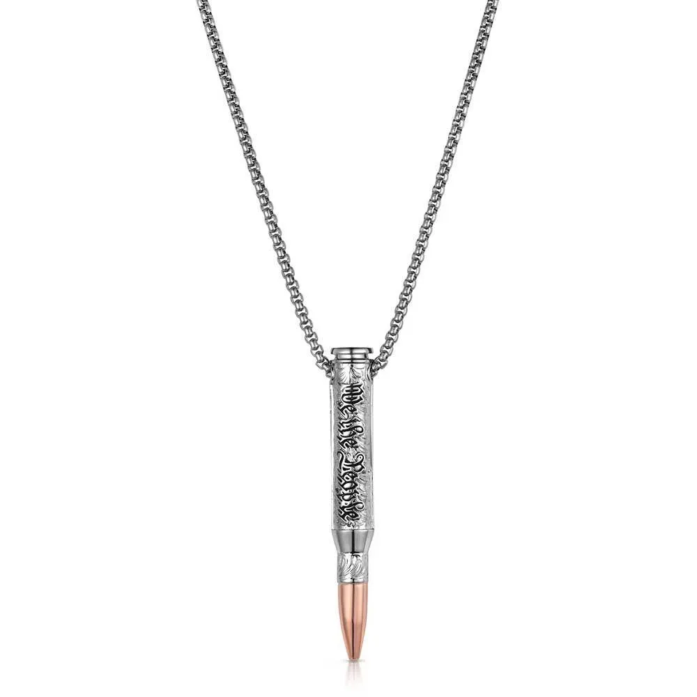 Men's Montana Silversmiths We The People Rifle Bullet Necklace NC6290 - Image 2