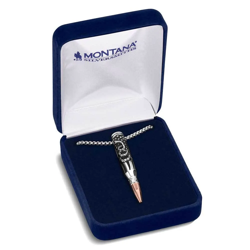 Men's Montana Silversmiths We The People Rifle Bullet Necklace NC6290 - Image 3