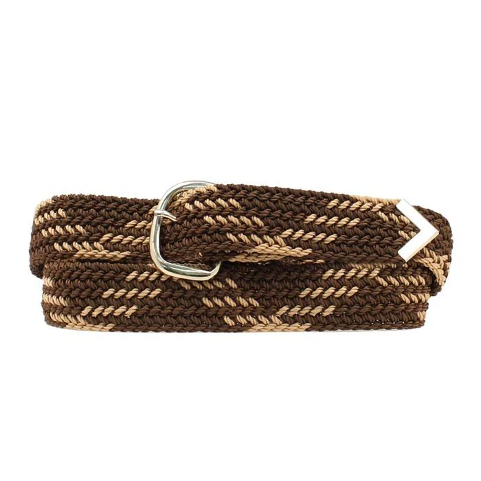 Men's Nocona Brown Nylon Braided Belt 2000601