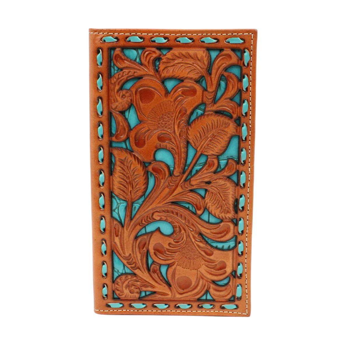 Men's Nocona Tan Rodeo Style Top Grain Leather Wallet N5417933