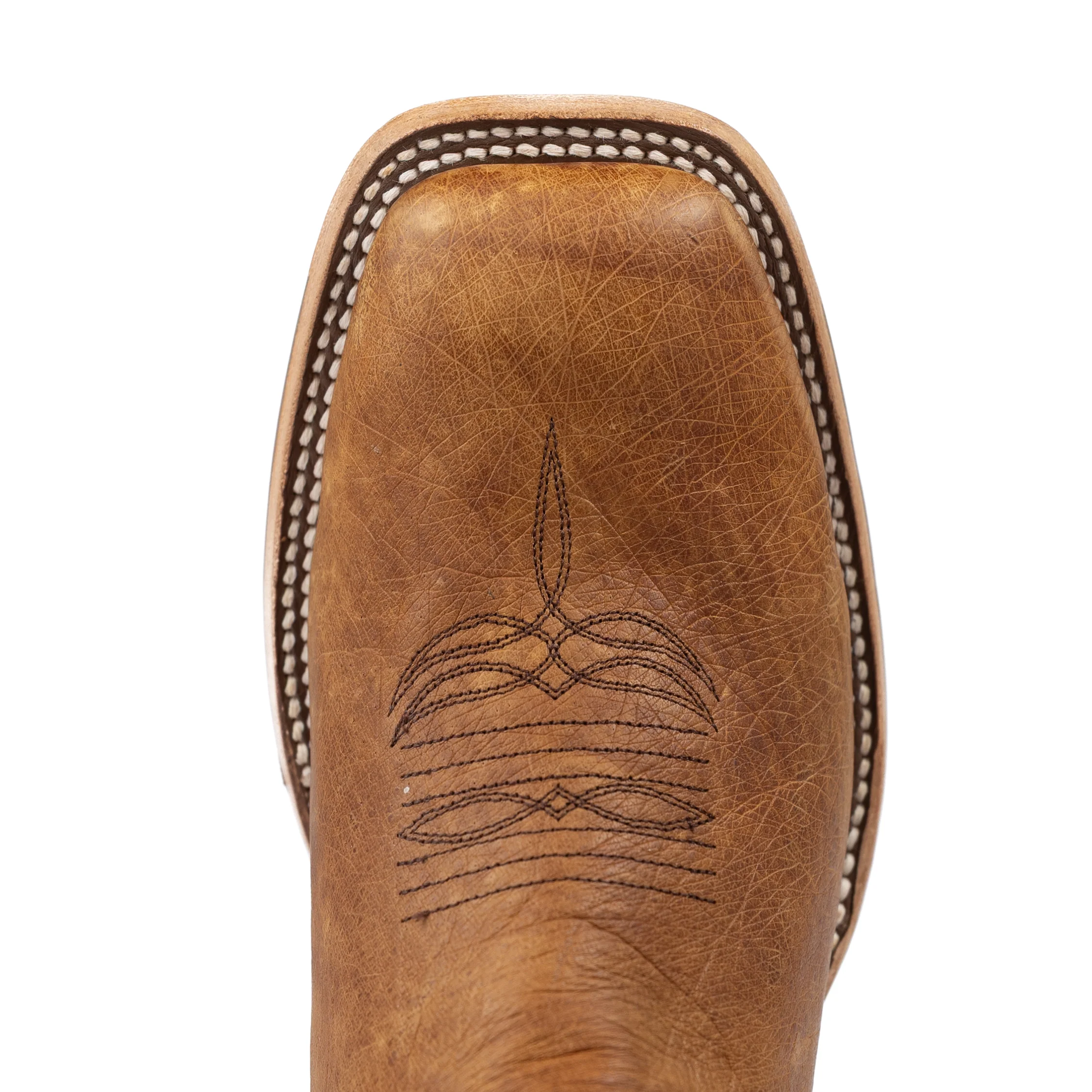Men's Horse Power Top Hand Oryx Soft Smooth Quill Ostrich Tan Square Toe Boots HP8067 - Image 5