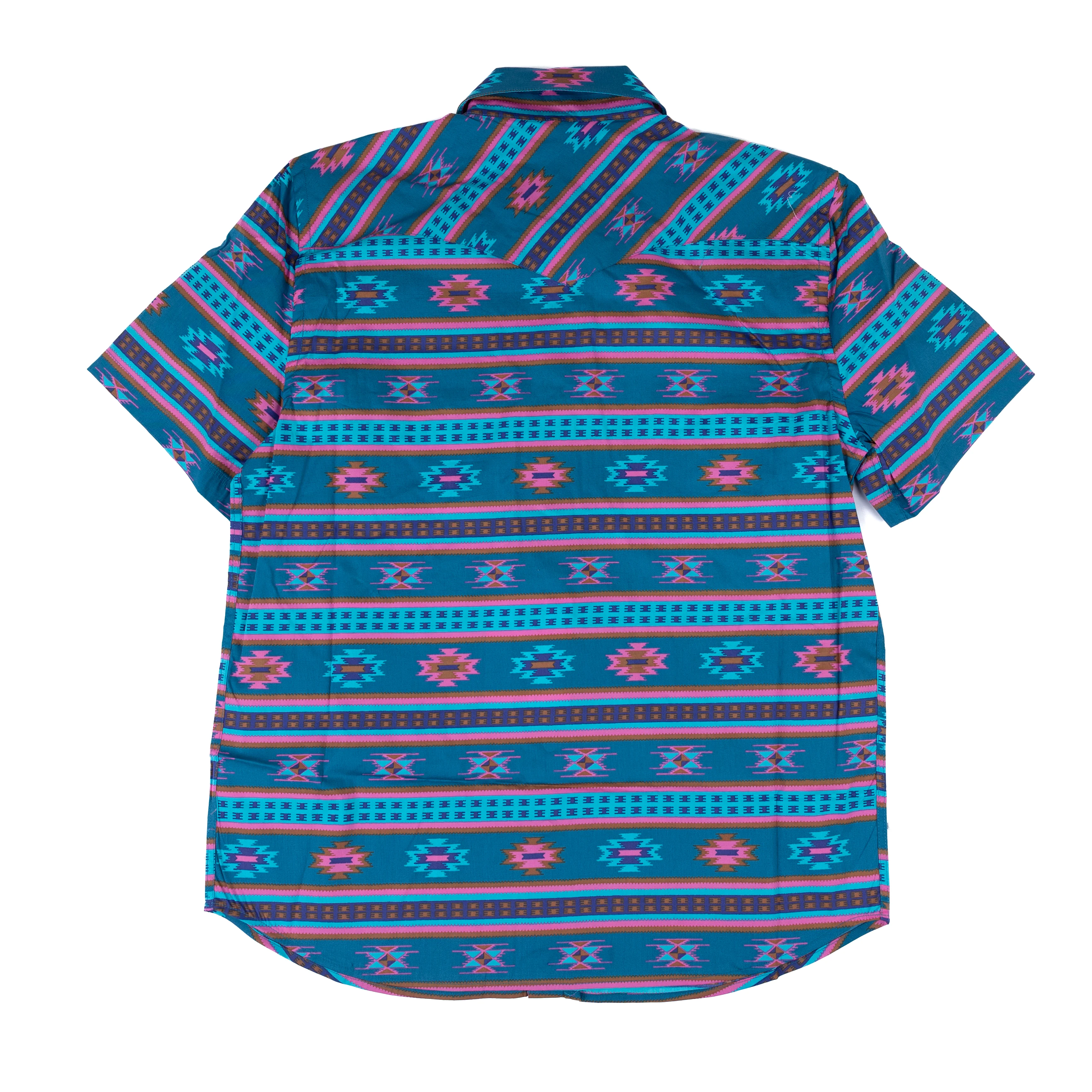 Men's Panhandle Short Sleeve Aztec Printed Snap Shirt PMN3S08153 - Image 2