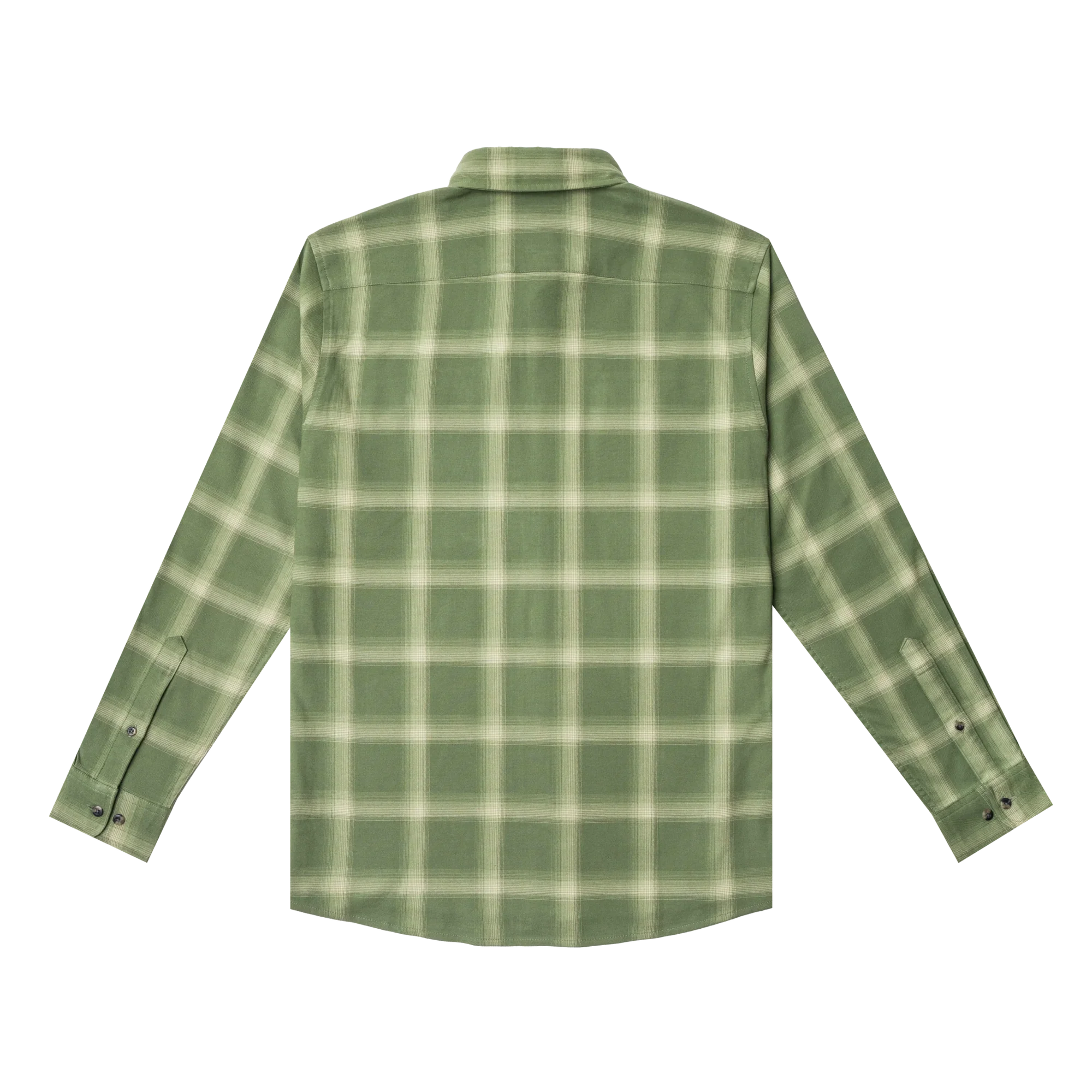 Men's Poncho "The Grand Junction" Green Long Sleeve Regular Fit Button Up Shirt - Image 2